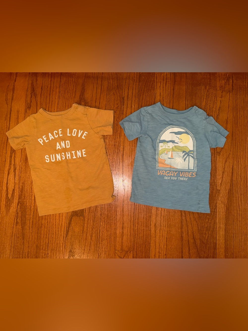 Vacay Vibes Graphic Kids Tee - Blue
